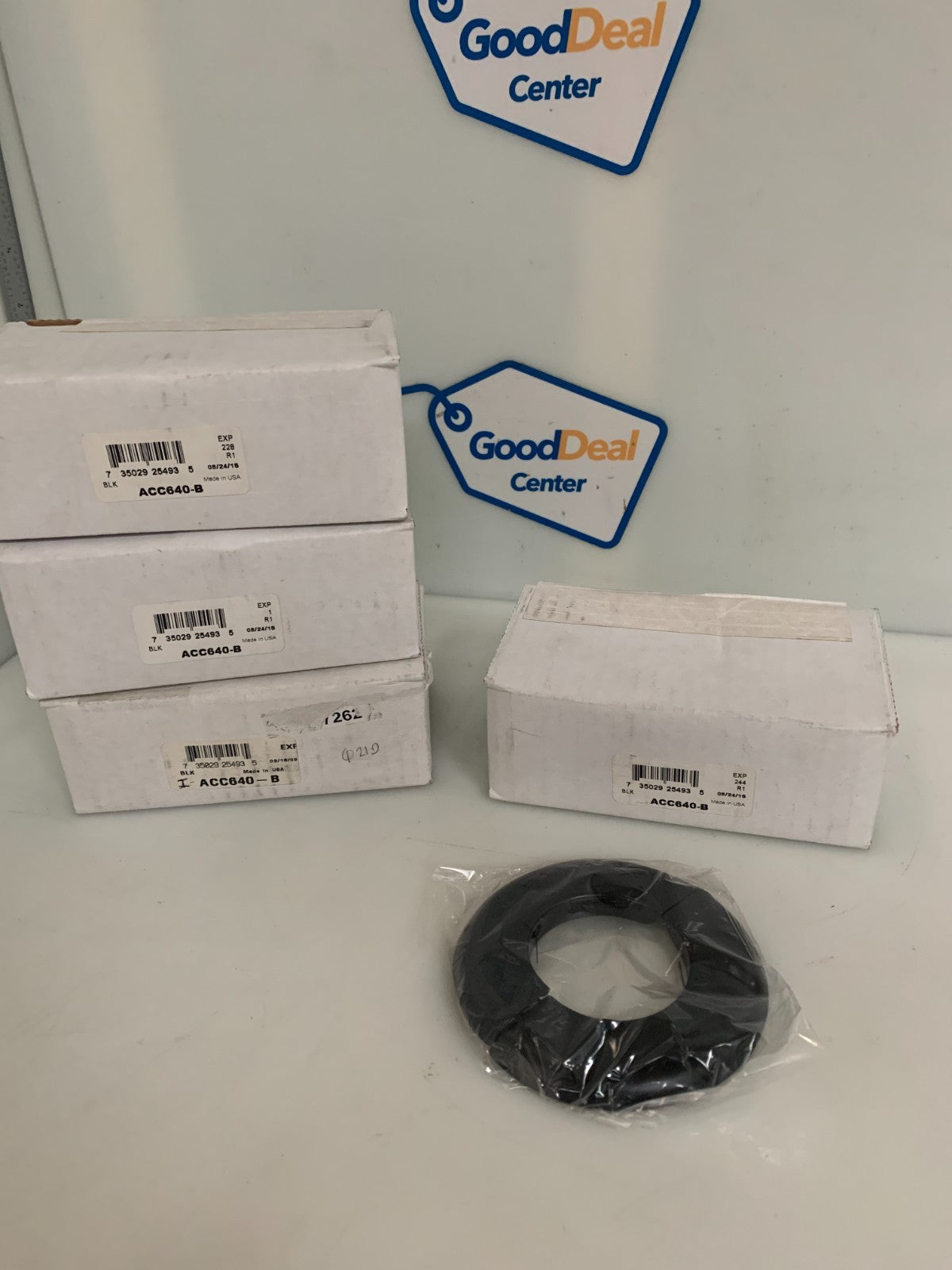 LOT OF 4 PEERLESS ACC640-B BLACK ESCUTCHEON RING