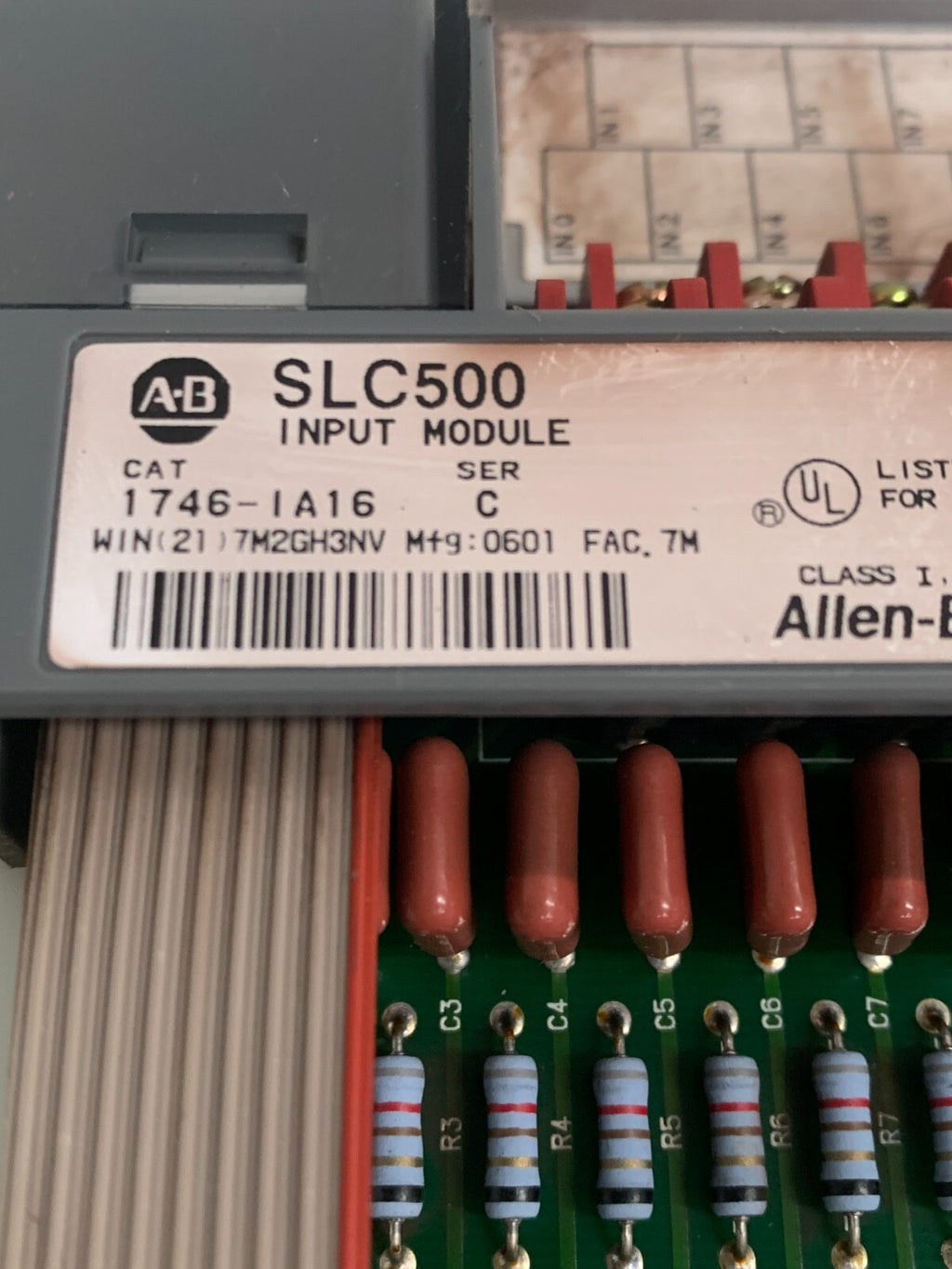 ALLEN BRADLEY SLC500 INPUT MODULE 1746-IA16 SER C