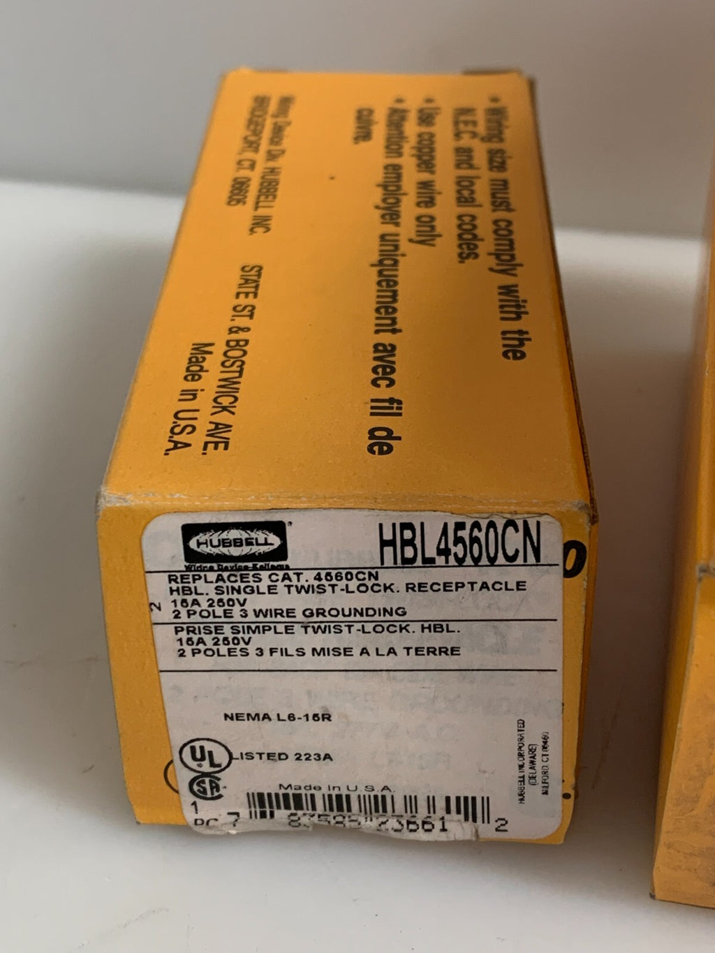 HUBBELL 3 POLE TWIST-LOCK RECEPTACLE MIX LOT HBL2420CN / HBL4560CN/ HBL2320CN