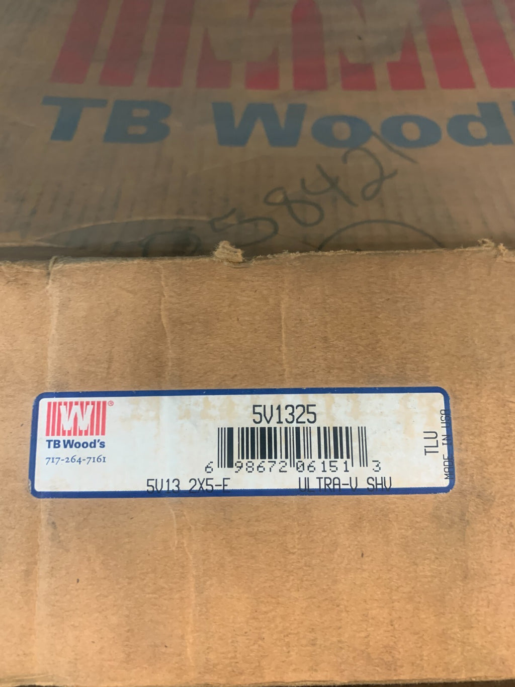 TB WOOD'S  5 Belt Pully   5V1325