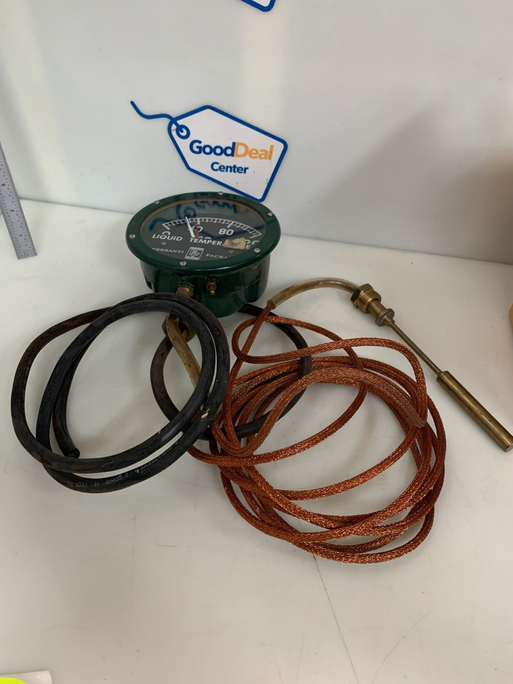 FERRANTI PACKARD LIQUID TEMPERATURE GAUGE AND PROBE MODEL RW #333-1040
