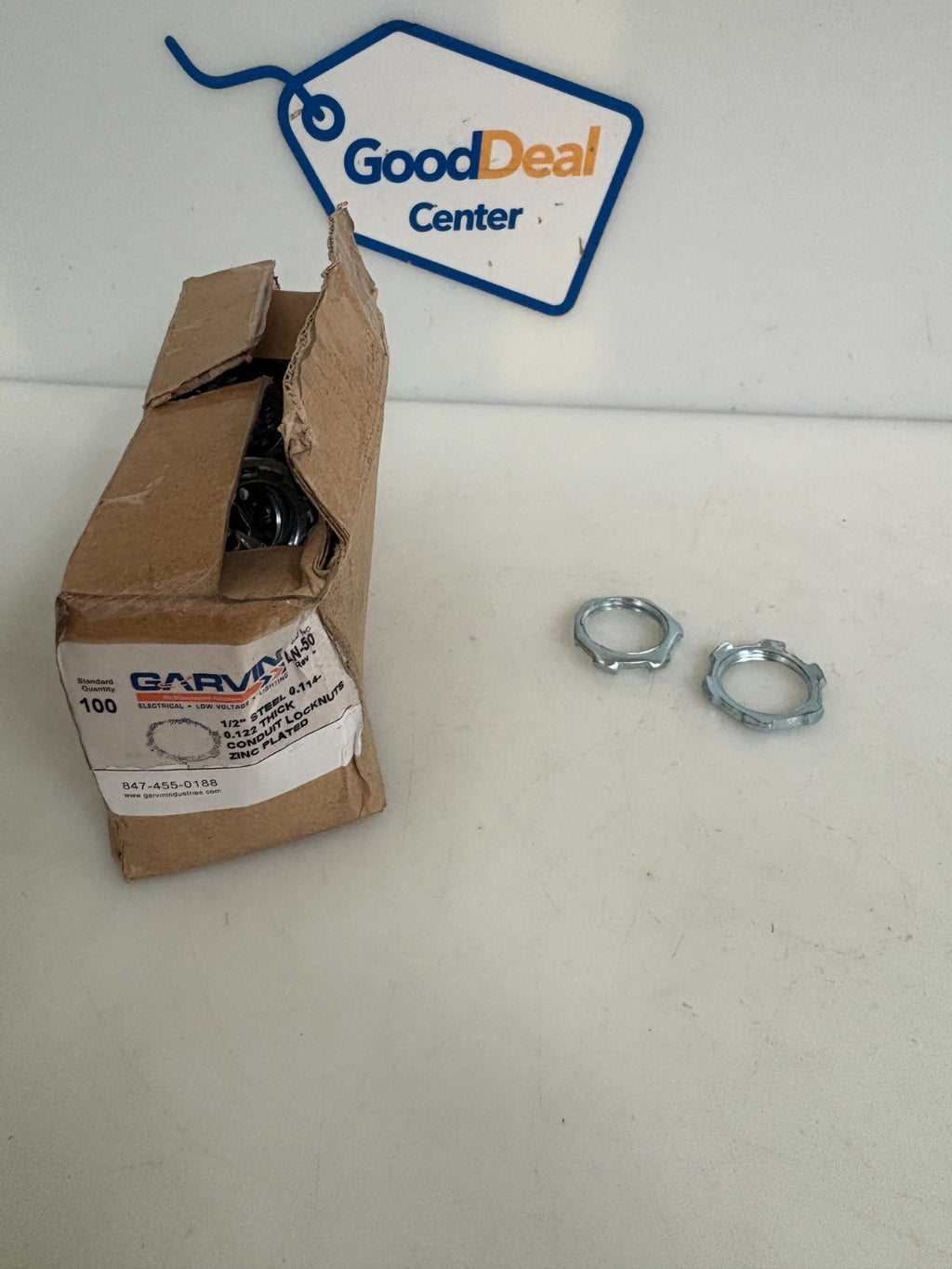 LOT OF 60 GAVIN INDUSTRIES LN-50 1/2" CONDUIT LOCKNUT