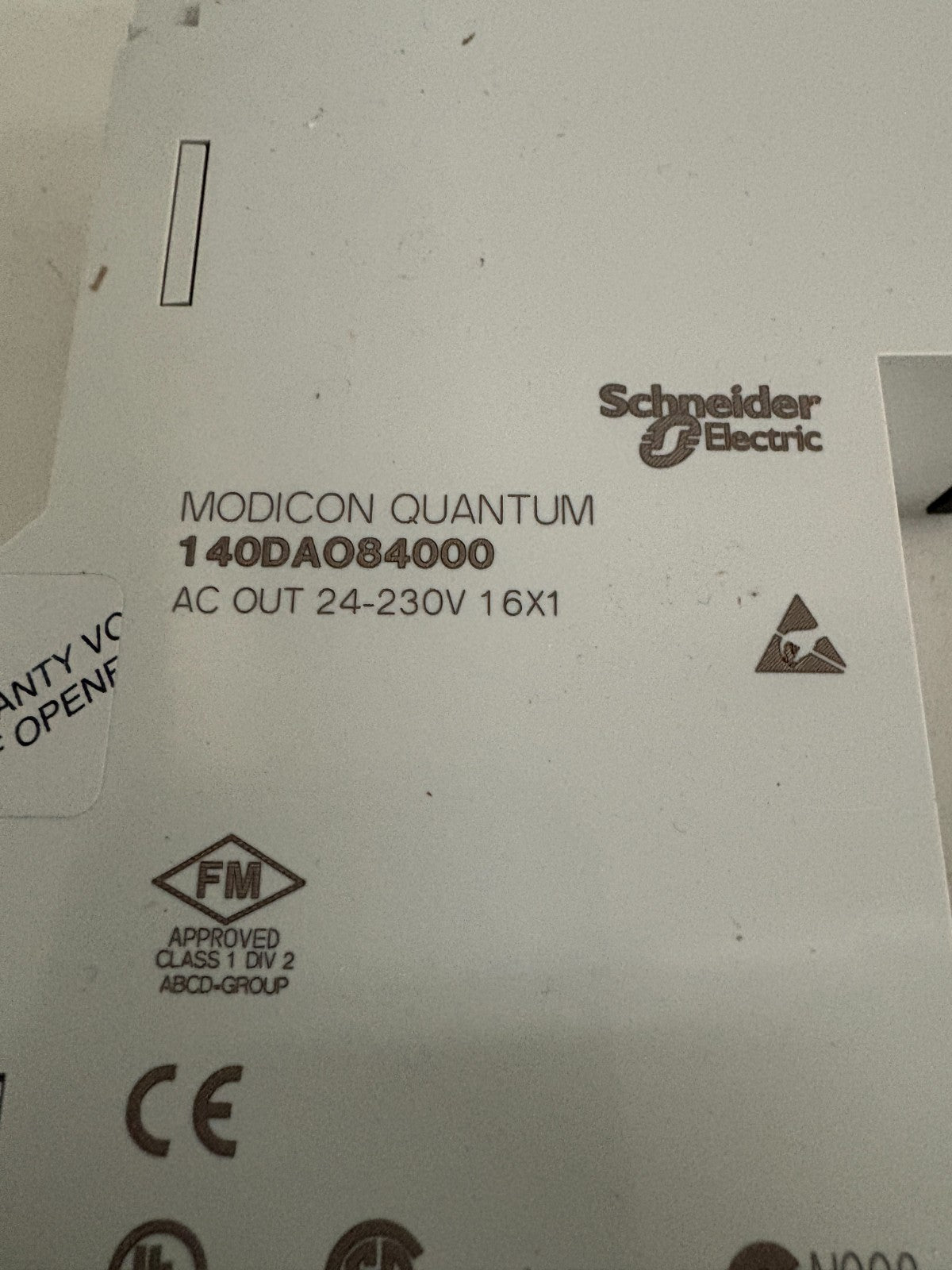 SCHNEIDER MODICON QUANTUM AC DISCRETE OUTPUT MODULE