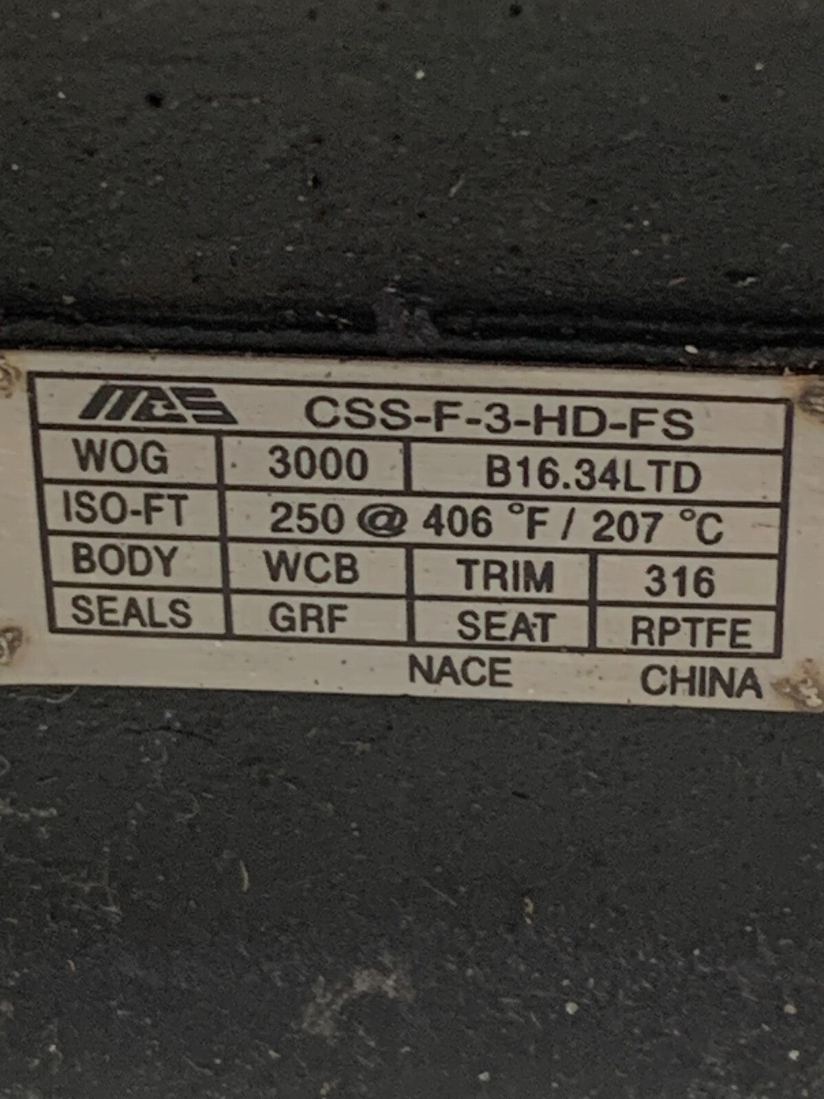 MAS INLINE BALL VALVE 1" 0211 CSS-F-3-HD-FS 250 SWP3