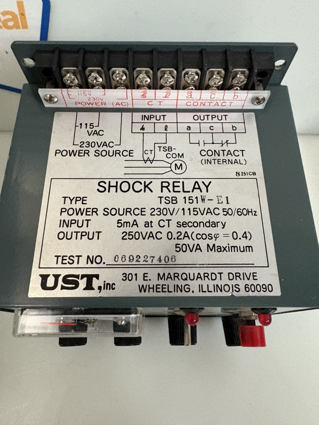 TSUBAKI UST INC SHOCK RELAY TSB151W-E3