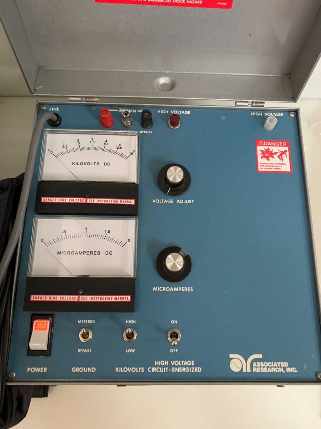 ASSOCIATED RESEARCH 5220A PORTABLE DC HYPOT COMPLETE W/CABLES & MANUAL4