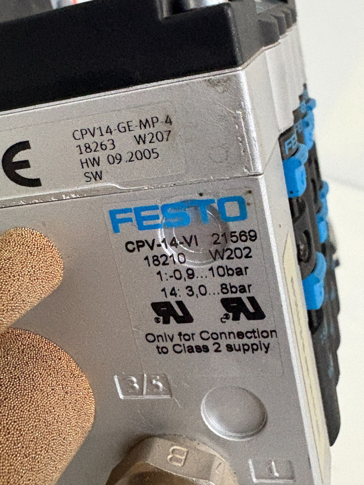 FESTO AIR MANIFOLD MODULE 10P-14-4C-MP-R-Z-ITJC+U5