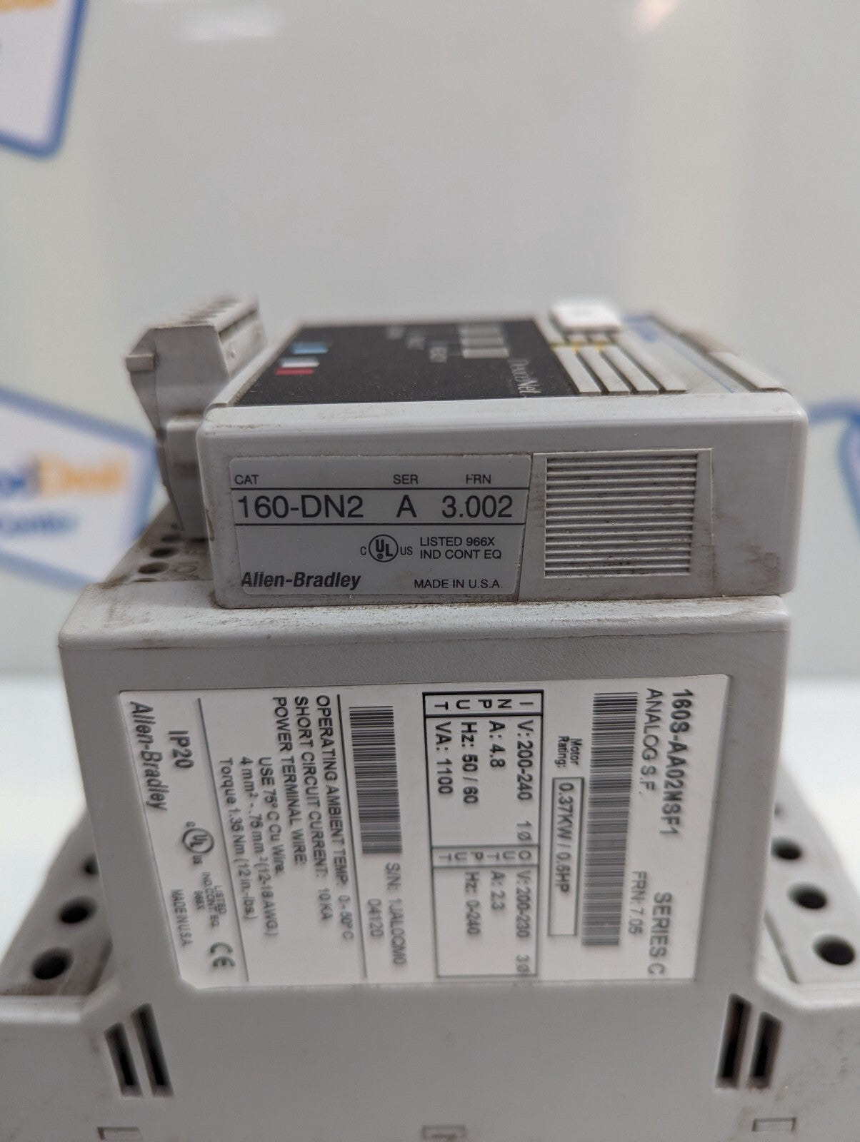 Allen-Bradley 160S-AA02NSF1 Series C Drive with 160-DN2 Speed Controller5