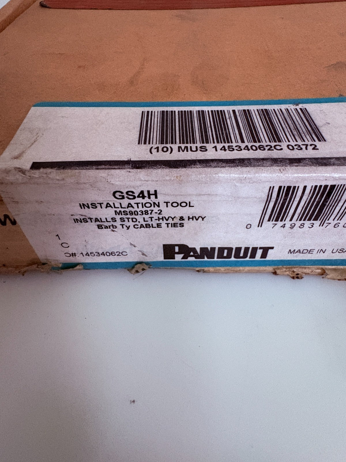 PANDUIT CABLE TIE INSTALLATION TOOL GS4H 3