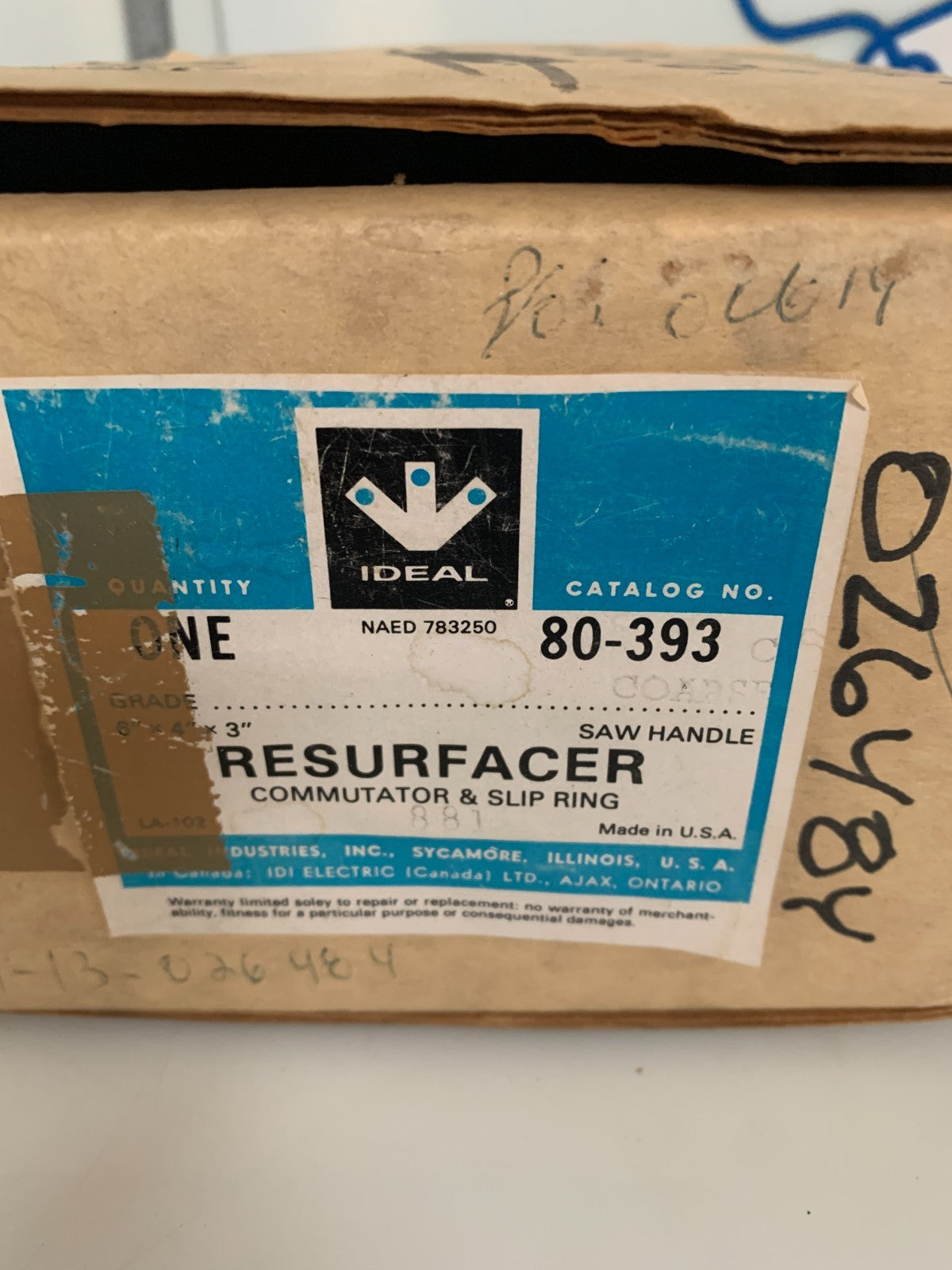 IDEAL IND. 6X4X3 RESURFACER COMMUTATOR & SLIP RING 80-393