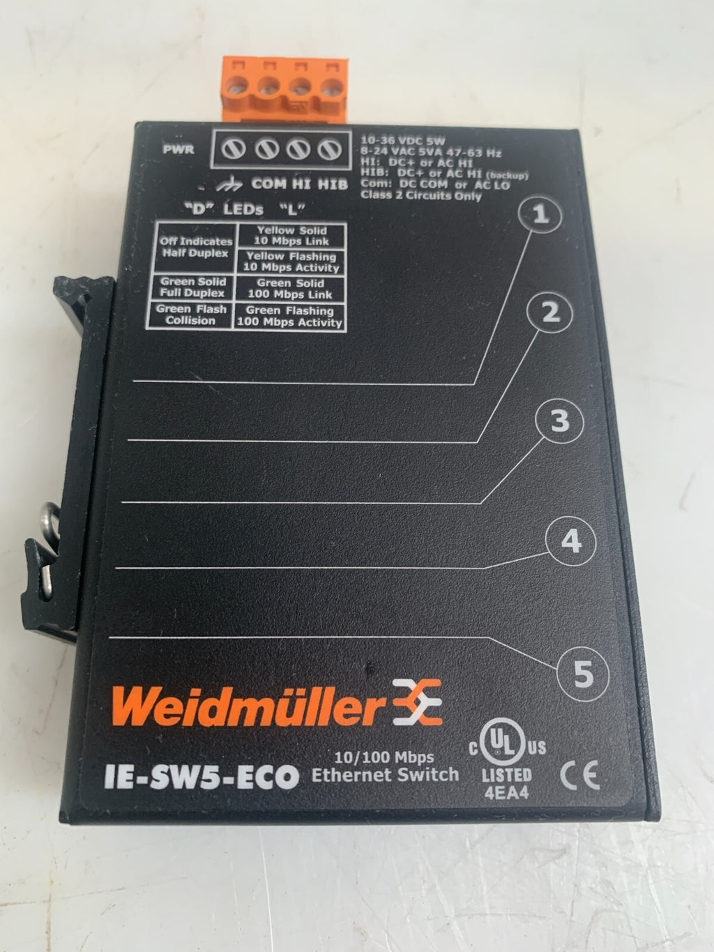 Weidmüller IE-SW5 ECO Ethernet Switch