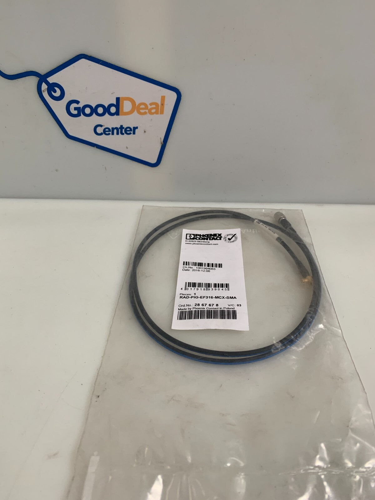 PHOENIX CONTACT ANTENNA CABLE RAD-PIG-EF316-MCX-SMA