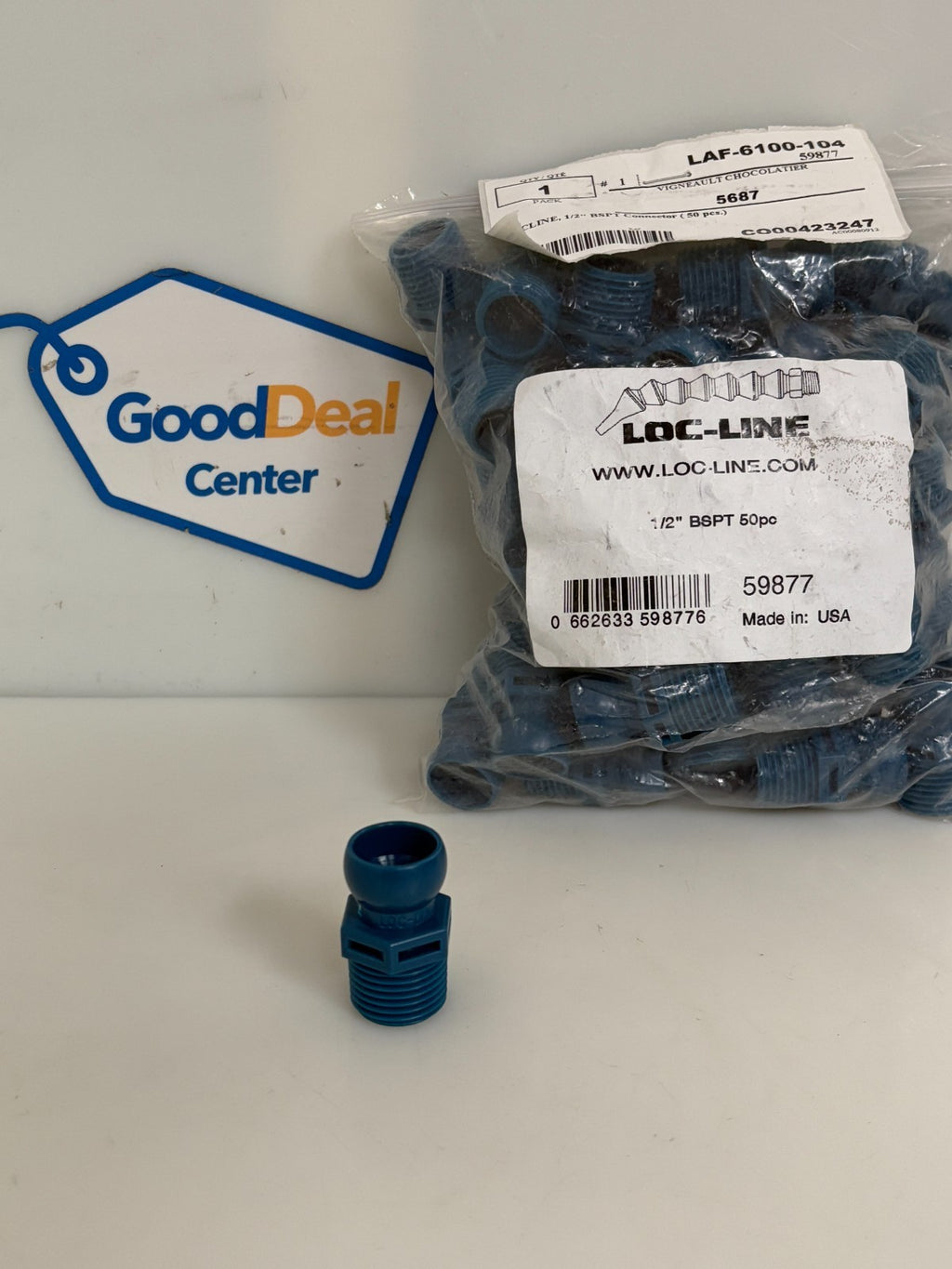 LOT OF 45 LOC LINE 1/2" BSPT CONNECTOR