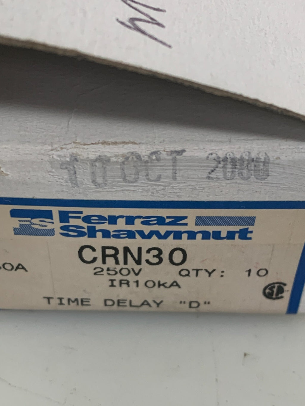 Lot of 5 Ferraz Shawmut Tri-Onic CRN30 Time Delay "D"