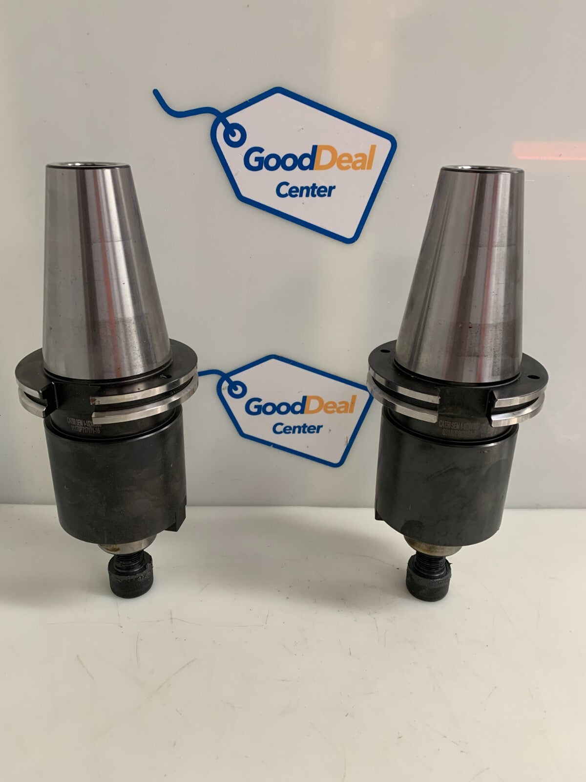 LOT OF 2 ISCAR CAT50 TOOL HOLDER SEM1-1/2 X 4.00