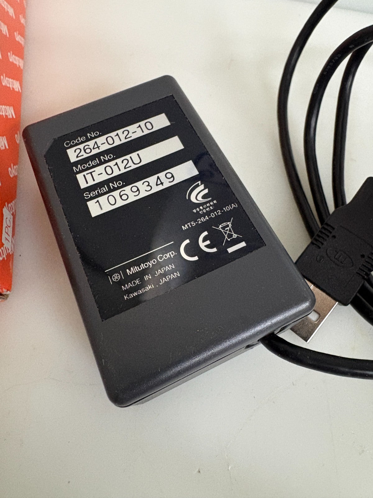 MITUTOYO USB INPUT TOOL 264-012-10