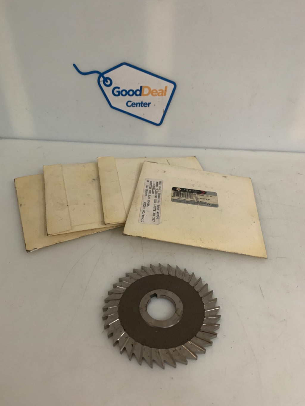 LOT OF 4 CLEVELAND METAL SLITTING SAW BLADE HSS U SA G240 4X3/16X1
