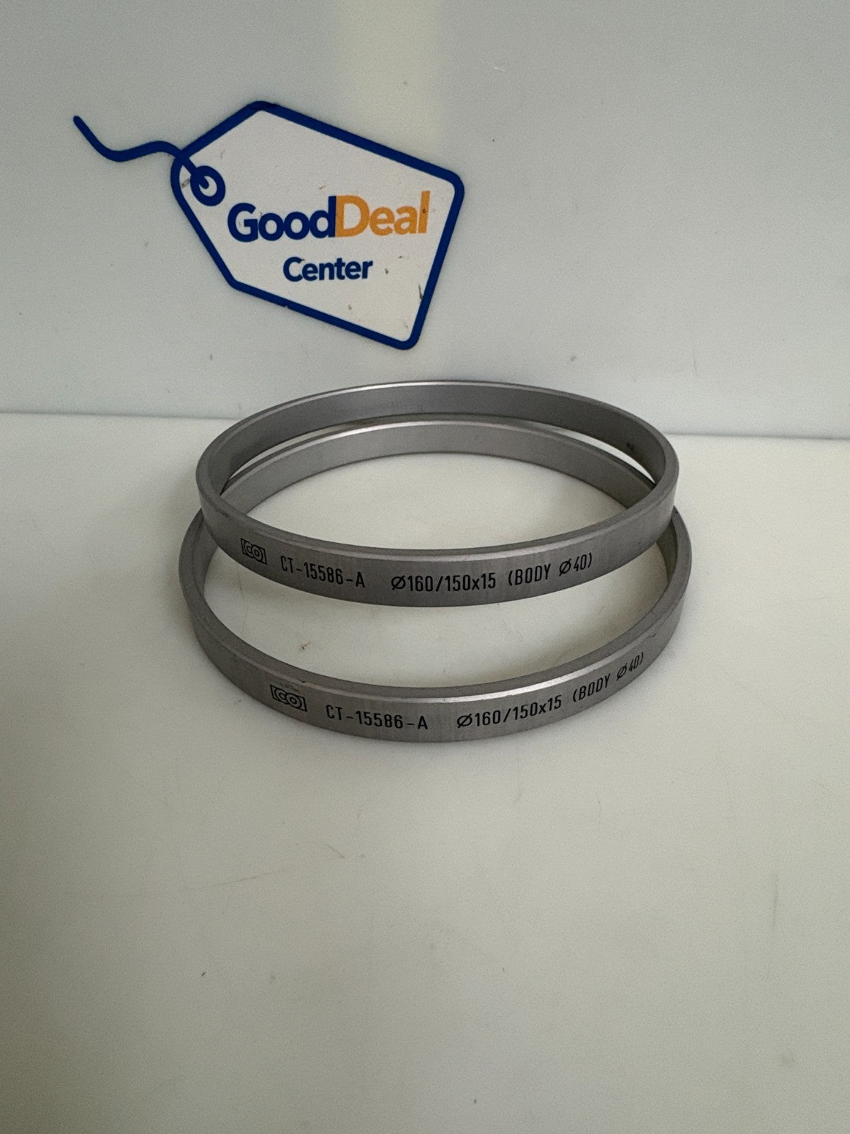 LOT OF 2 COMBI TOOL ALUMINIUM RING CT-15586-A 160/150 X 15 (BODY 40)