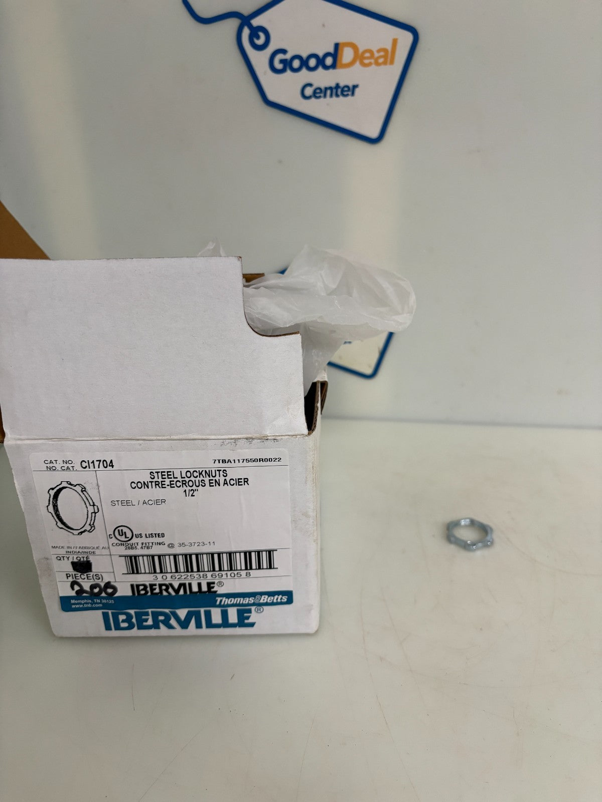 ABB THOMAS & BETTS STEEL 1/2 LOCKNUTS 200 IN BOX0