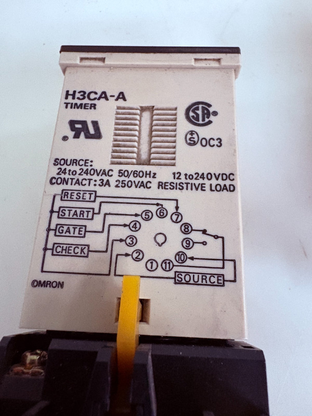 OMRON TIMER MIX LOT 1XH3CA-A 1XH3CA-8H