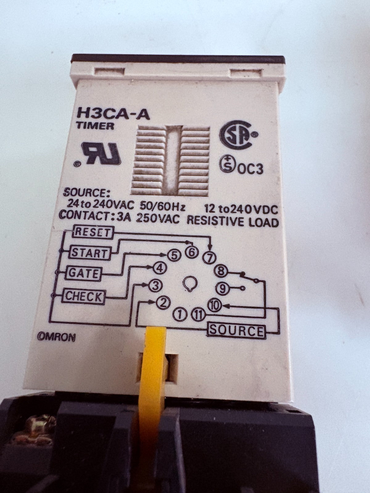 OMRON TIMER MIX LOT 1XH3CA-A 1XH3CA-8H