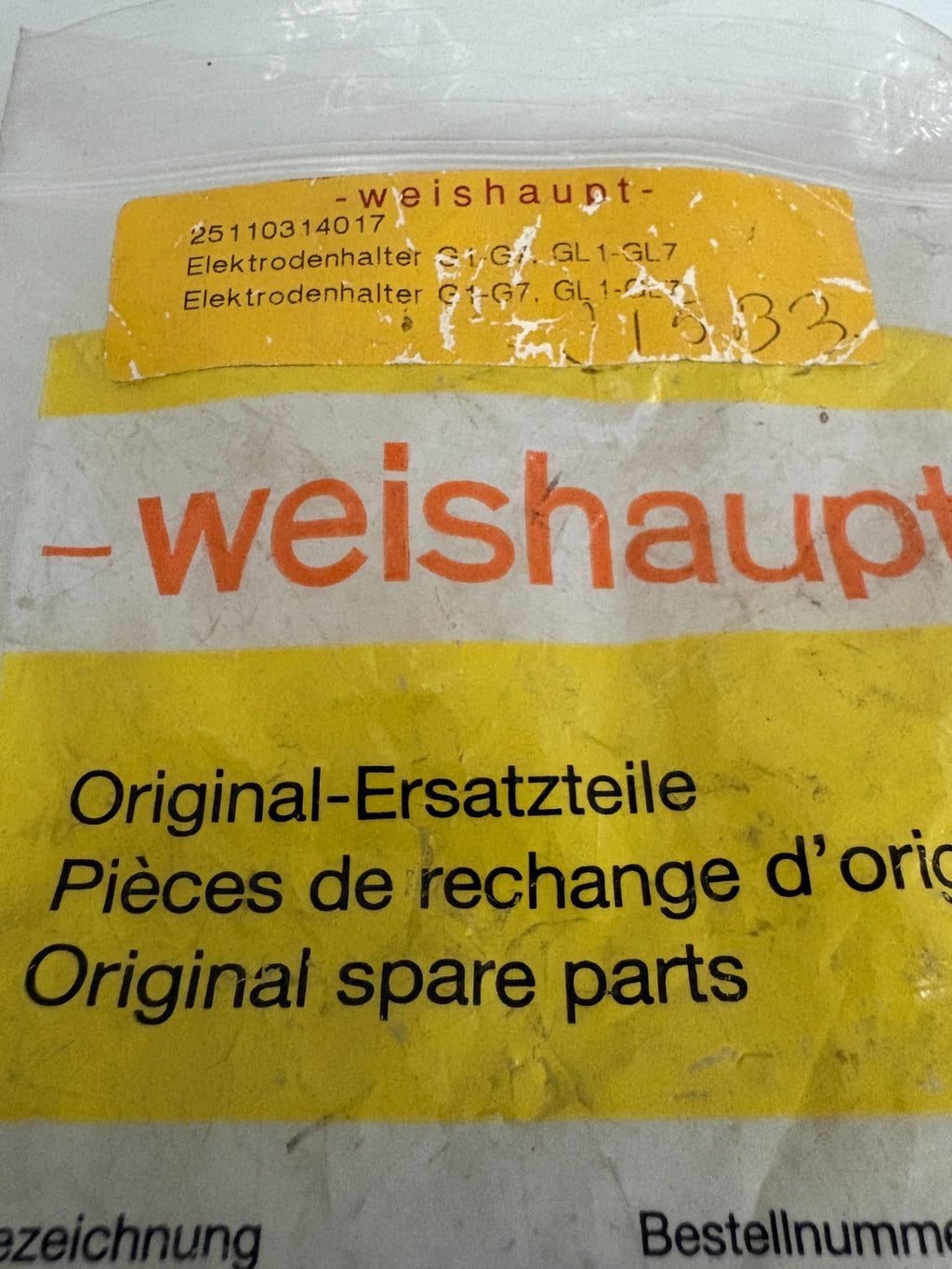 WEISHAUPT ELECTRODE HOLDER 251103140172