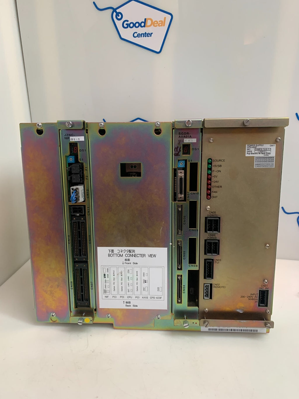 Yaskawa JZNC-NRK01-1 Rack w/ Servo Controller JZNC-NRK01-1 and Fuji CPS-420F