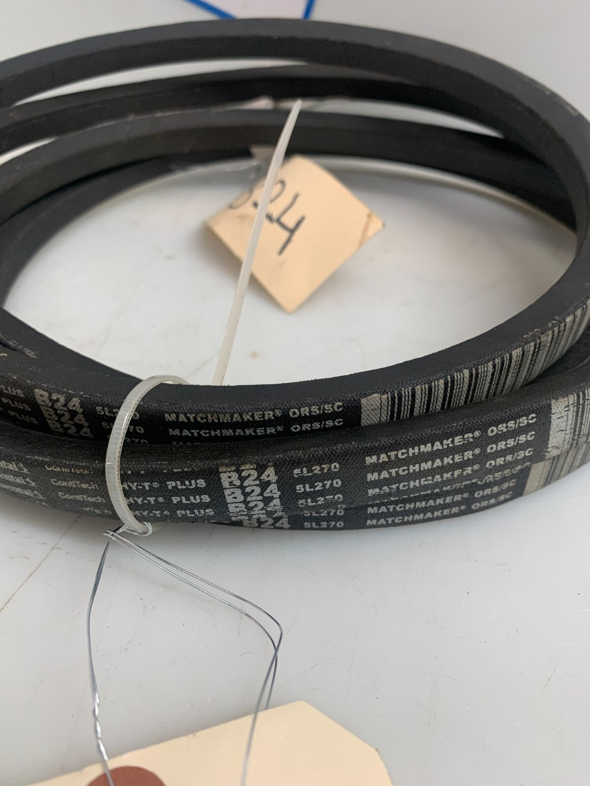 Lot of 4 Continental B24 5L270 Matchmaker V Belt