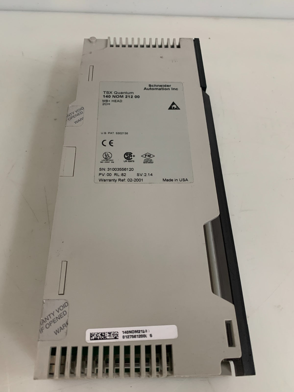 SCHNEIDER TSX QUANTUM MB+ HEAD 2 CH. 140 NOM 212 00