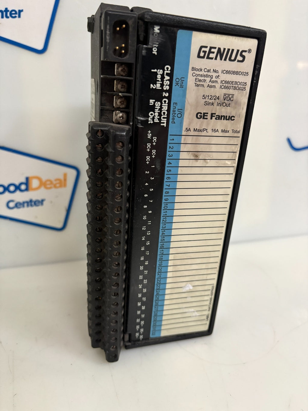 GE FANUC GENIUS 5/12/24 VDC SINK IN/OUT IC660BBD025 W/IC660TBD025C2