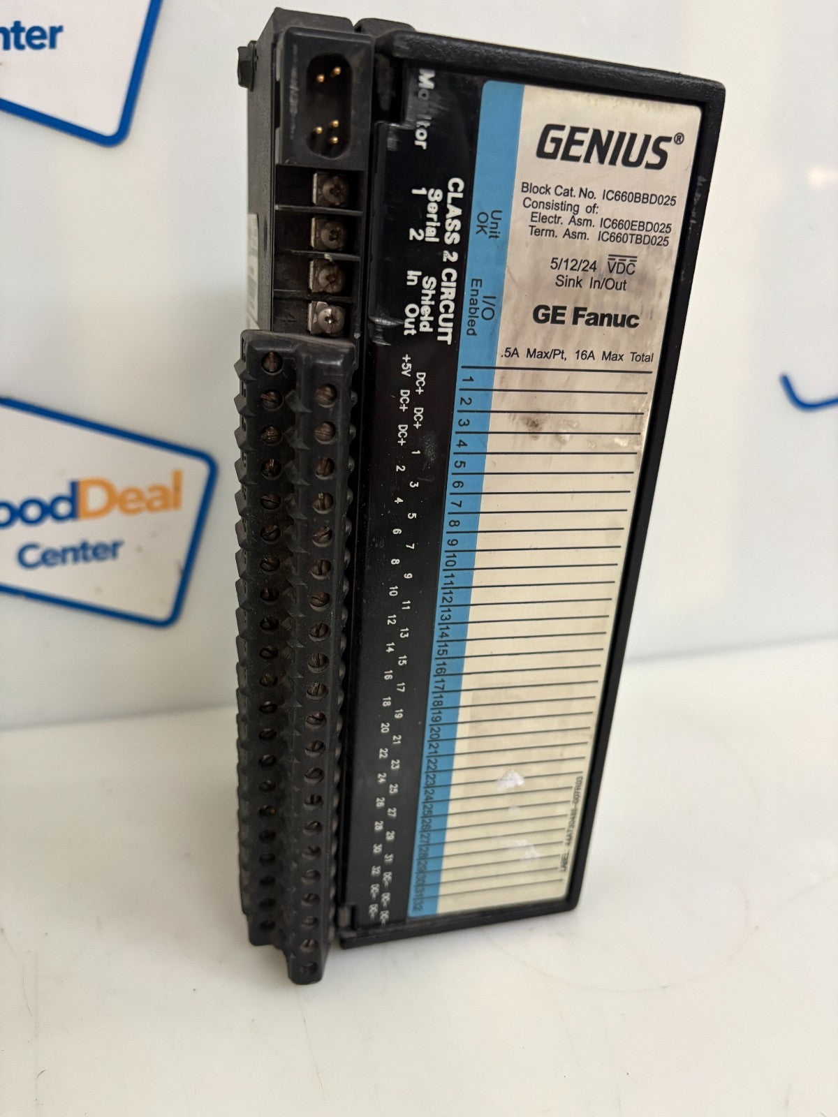 GE FANUC GENIUS 5/12/24 VDC SINK IN/OUT IC660BBD025 W/IC660TBD025C2