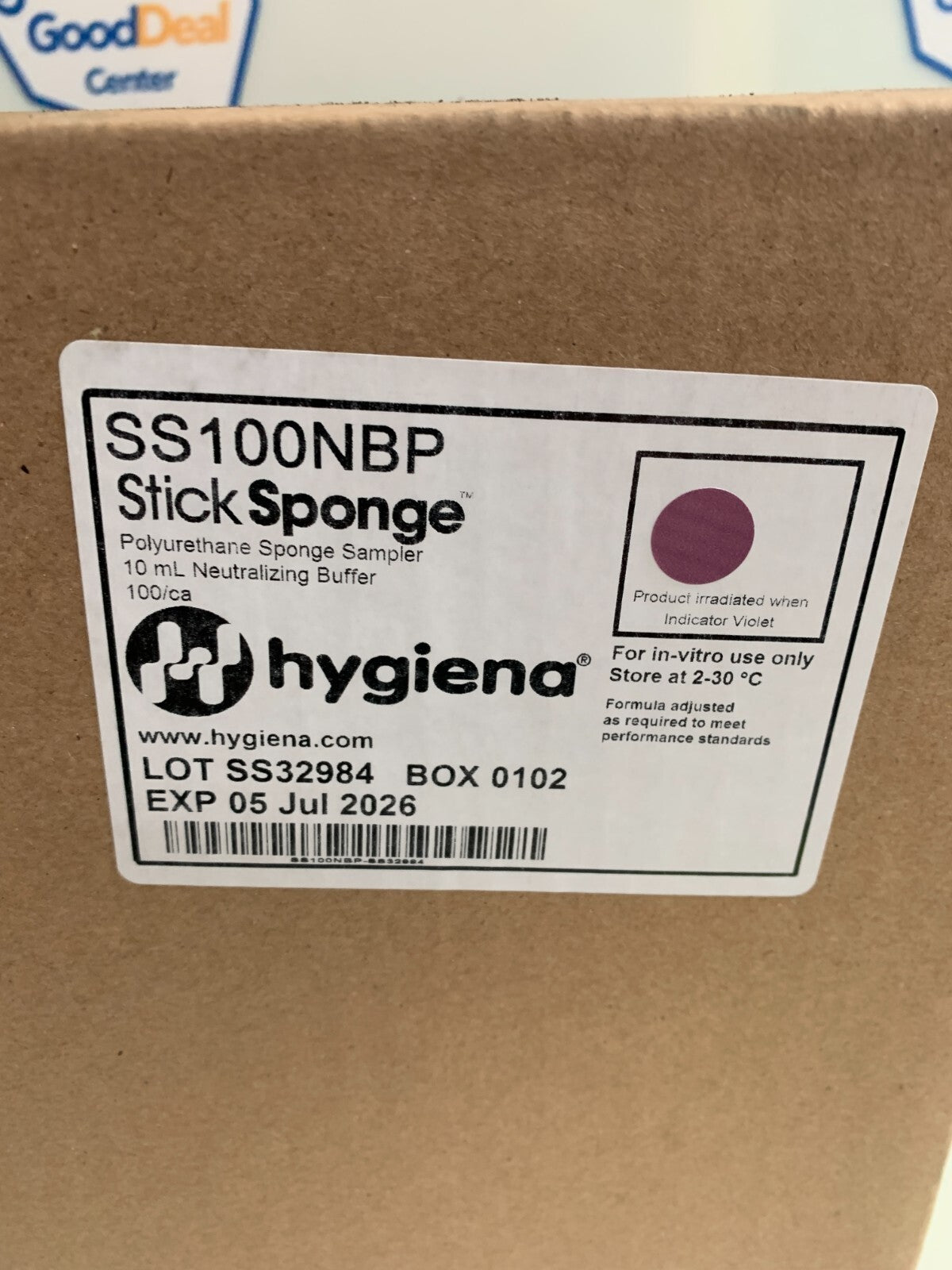 HYGIENA STICK SPONGE SS100NBP 100X10ML