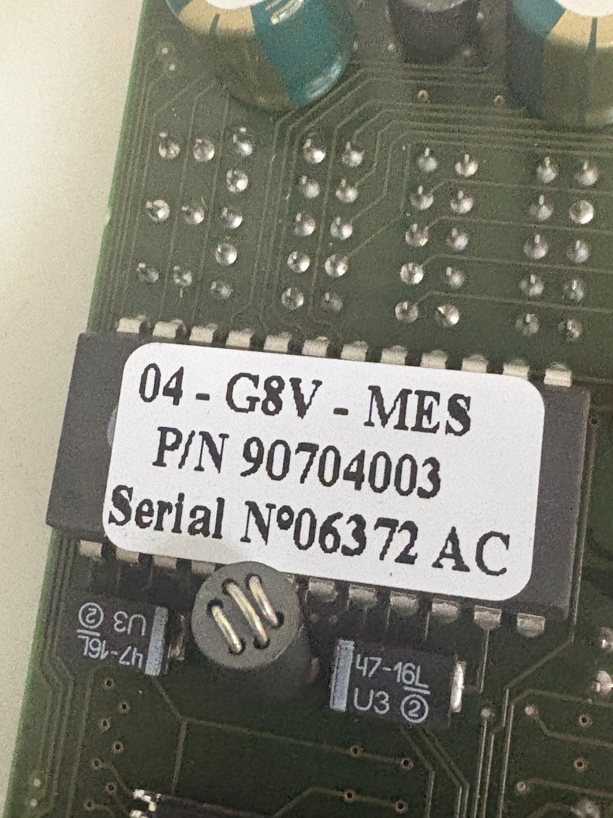 WESO CIRCUIT BOARD WITH DIGITAL COUNTER DISPLAY 04-G8V-MES #907040032