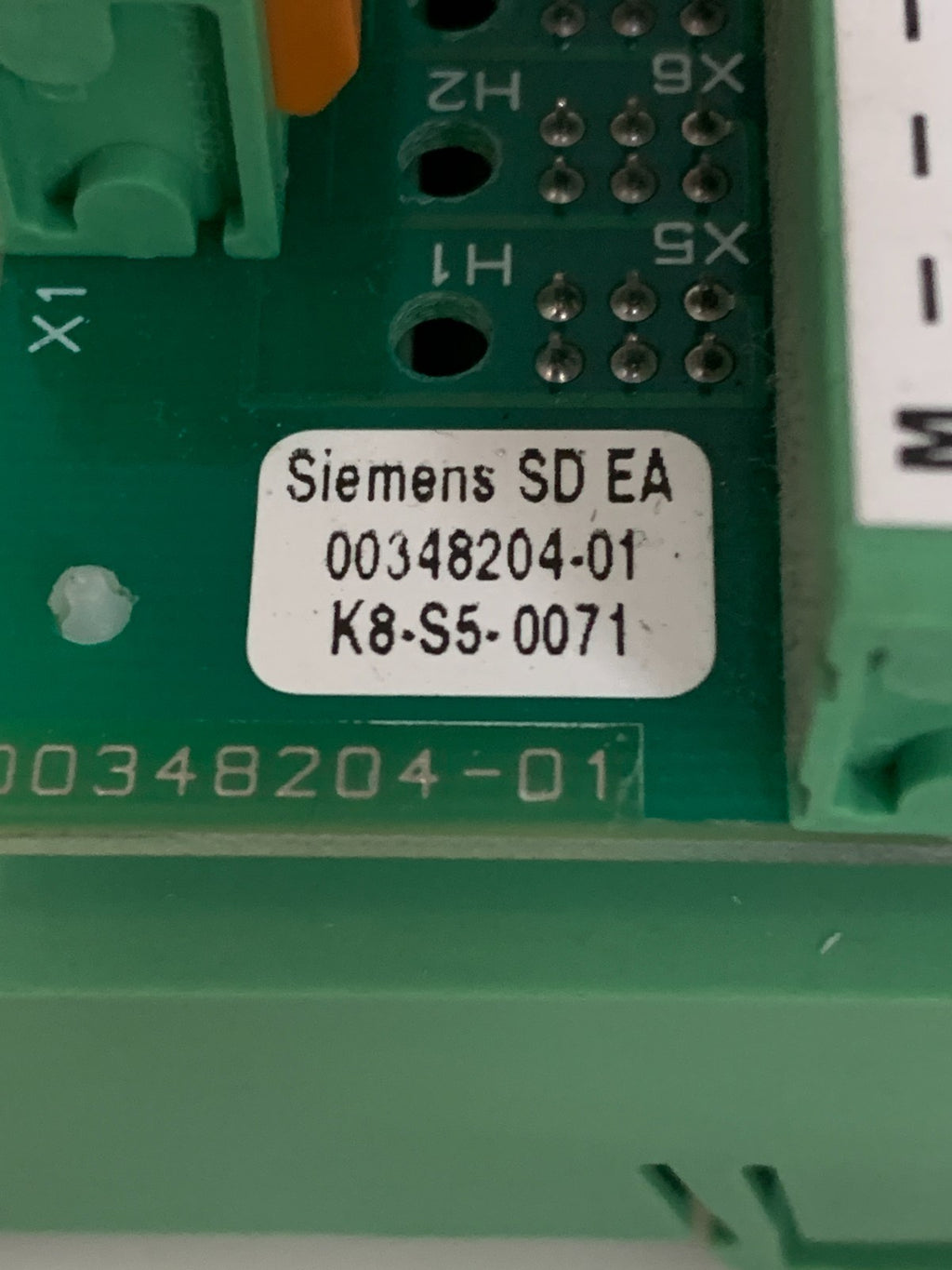 SIEMENS SD EA 00348204-01 CONNECTOR BOARD W/PLEA 1 009296982