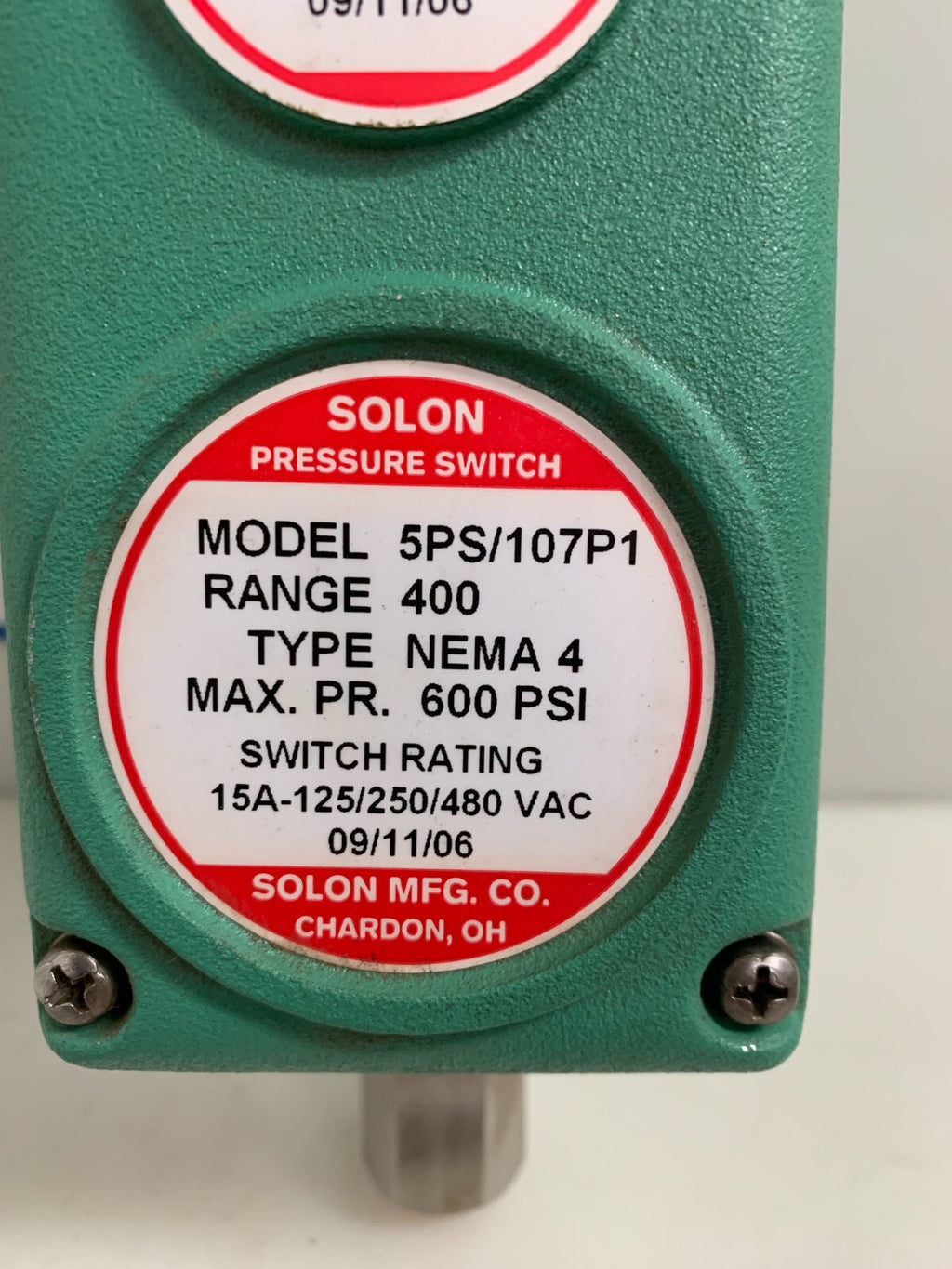 SOLON PRESSURE SWITCH 5PS/107P1 NEW IN BOX