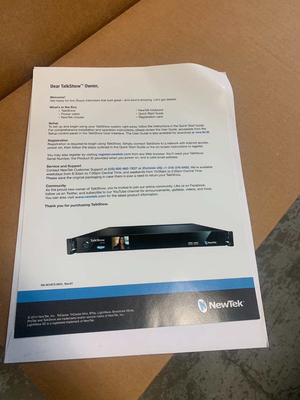 NEWTEK  TalkShow VS-100 Skype Video Calling System2