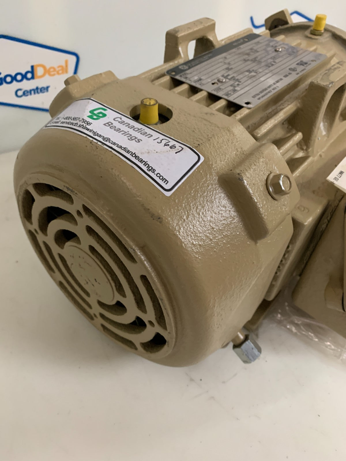 GENERAL ELECTRIC 3/4 HP 850 RPM EXTRA SEVERE DUTY AC MOTOR  CAT #M477