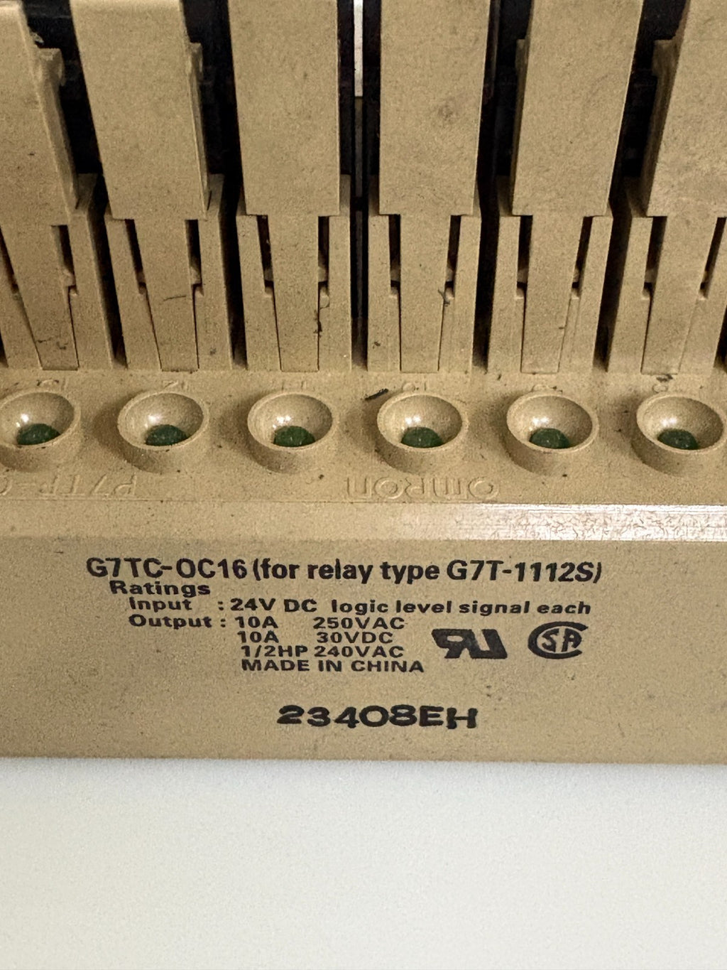 OMRON 16 RELAY TERMINAL BLOCK W/RELAY G7TC-0C16