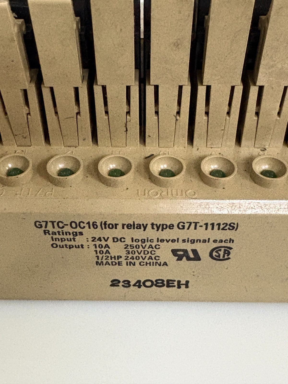 OMRON 16 RELAY TERMINAL BLOCK W/RELAY G7TC-0C16