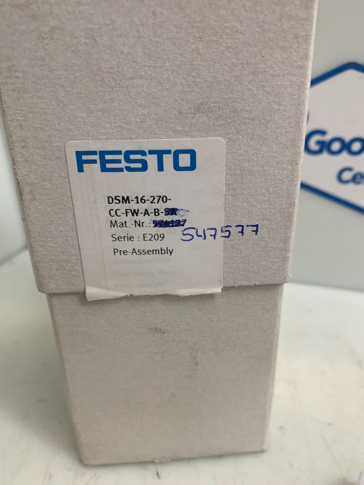 FESTO DSM-16-270-CC-FW-A-B  Semi Rotary Drive  547577  (NEW)