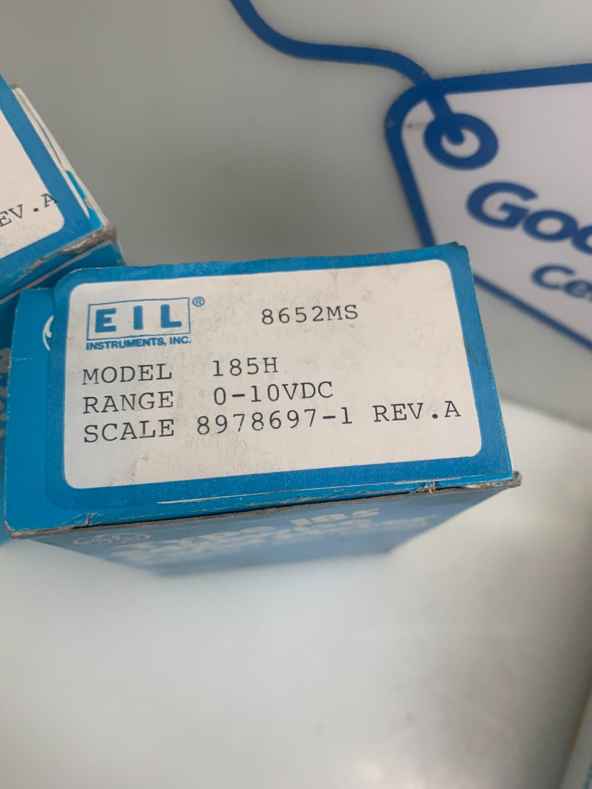 Lot of 4 GE No. 185 Edgewise Instrument Panel Meter General Electric