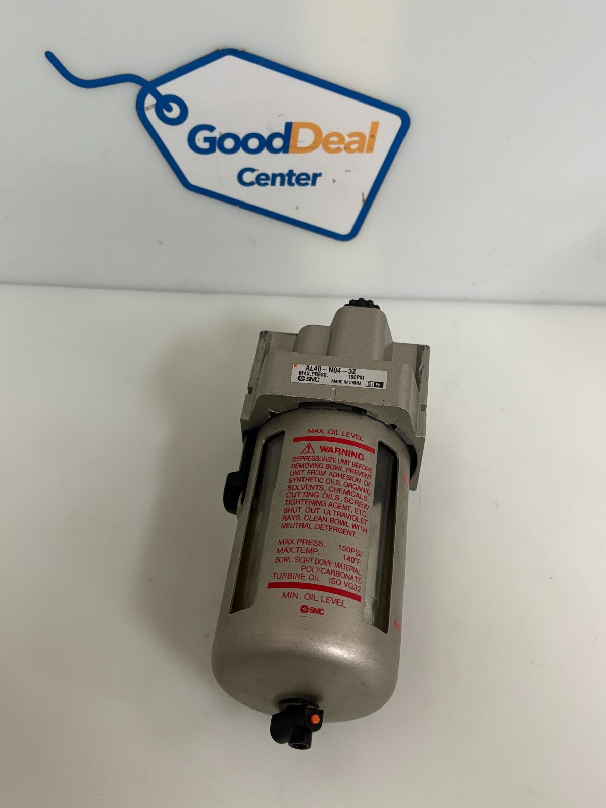 SMC PNEUMATIC LUBRICATOR AL40-N04-3Z