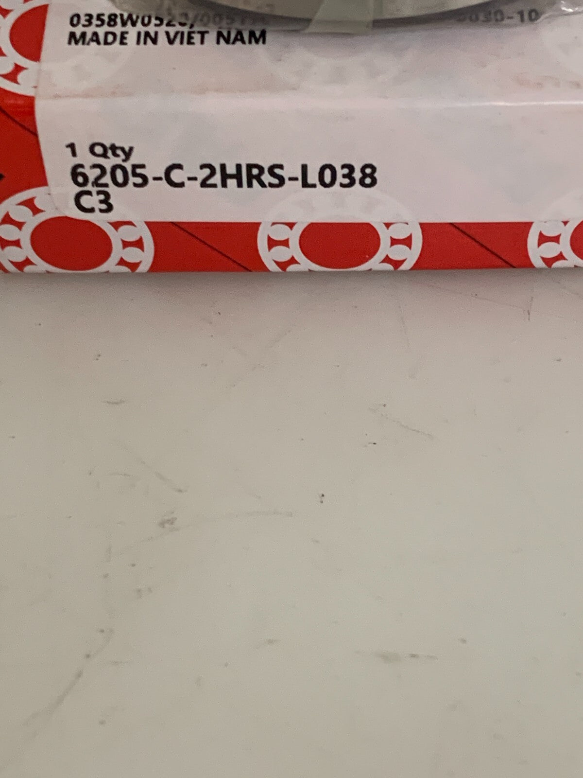 LOT OF 5  FAG DEEP GROOVE BEARING 6205-C-2HRS-L038
