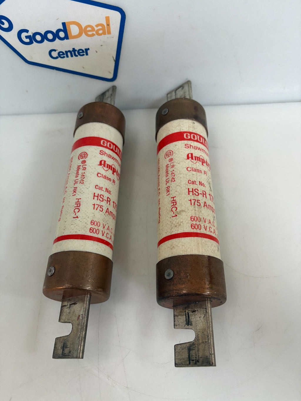 LOT OF 2 GOULD AMP-TRAP FUSE HS-R-1750