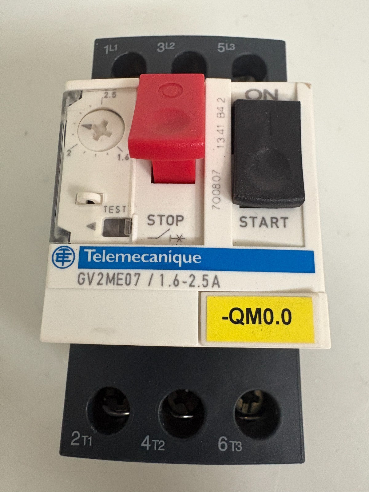 SCHNEIDER ELECTRIC MOTOR STARTER GV2ME07/1.6-2.5 D