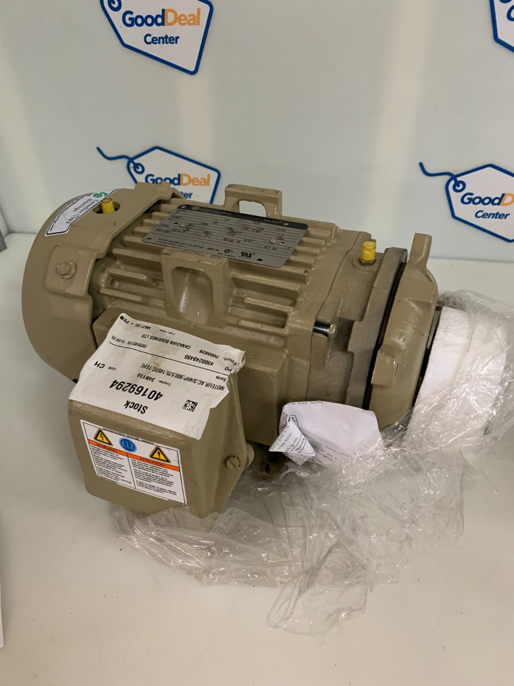 GENERAL ELECTRIC 3/4 HP 850 RPM EXTRA SEVERE DUTY AC MOTOR  CAT #M477