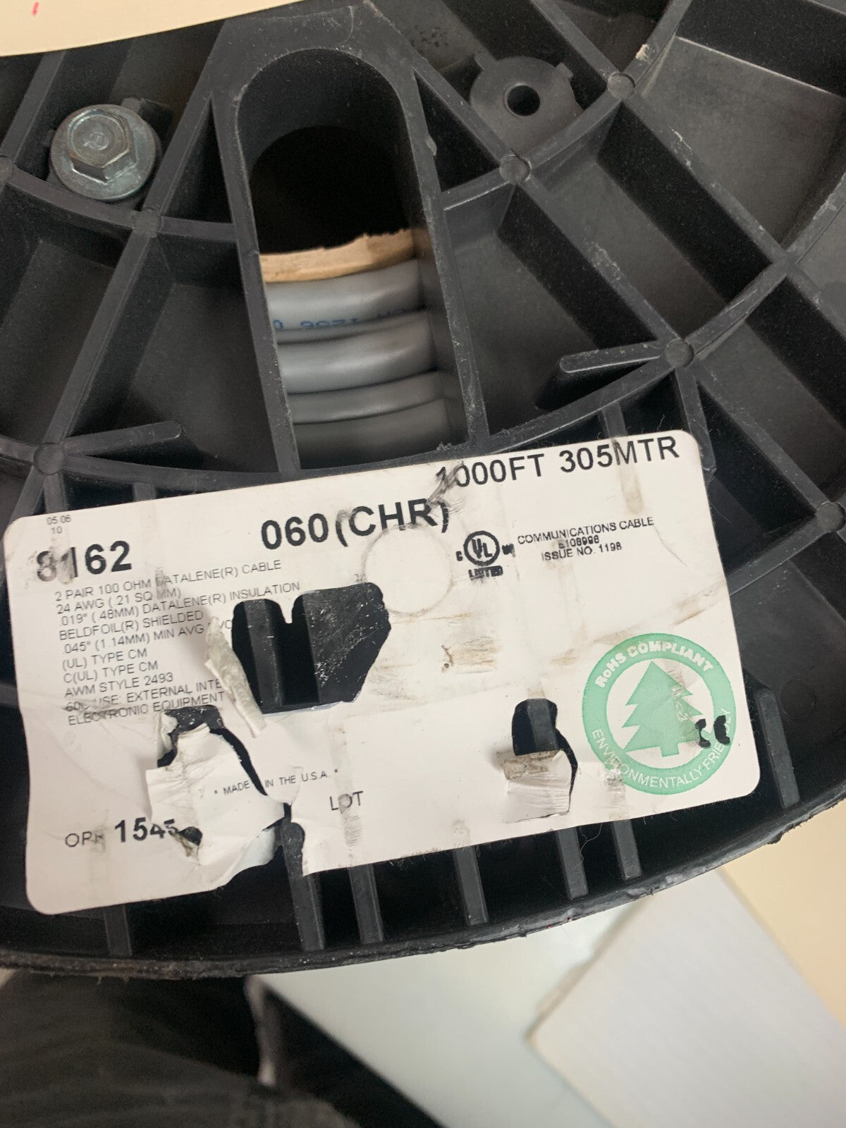 BELDEN 8162 Multiconductor Cable Digital Audio Low Volt. Analog & Control Signal2