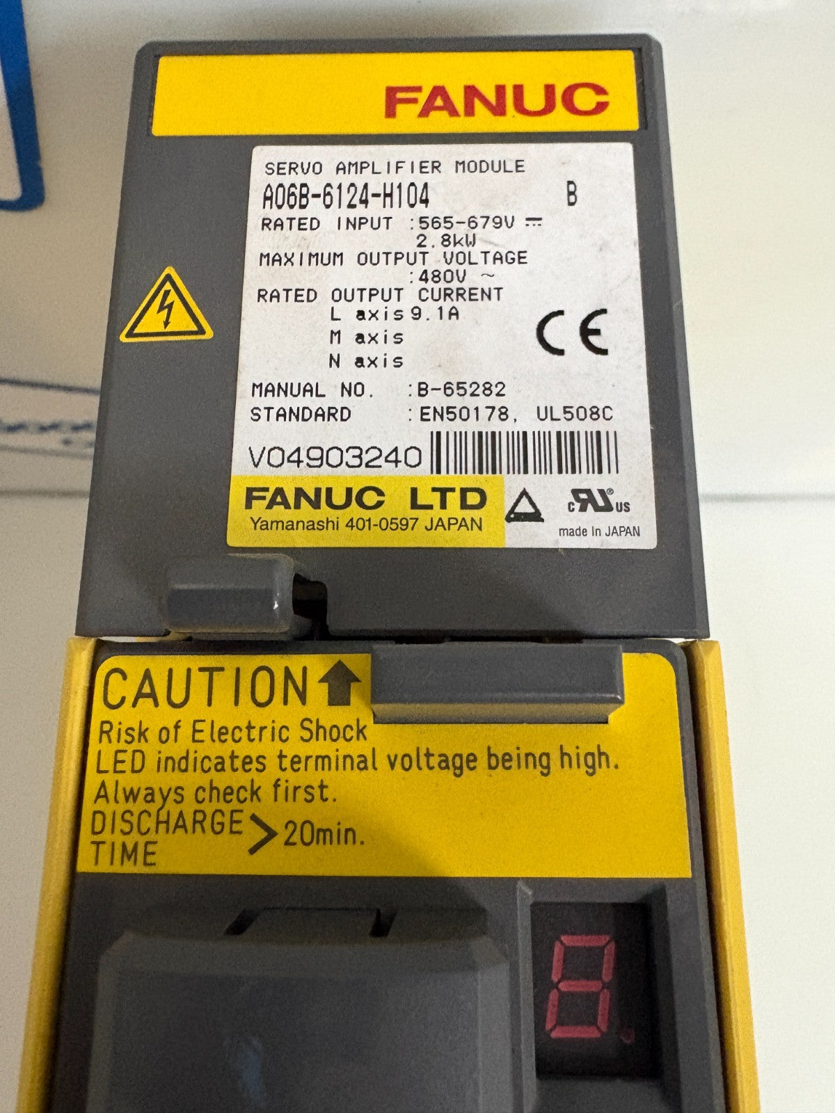 GE FANUC SERVO AMPLIFIER MODULE A06B-6124-H104