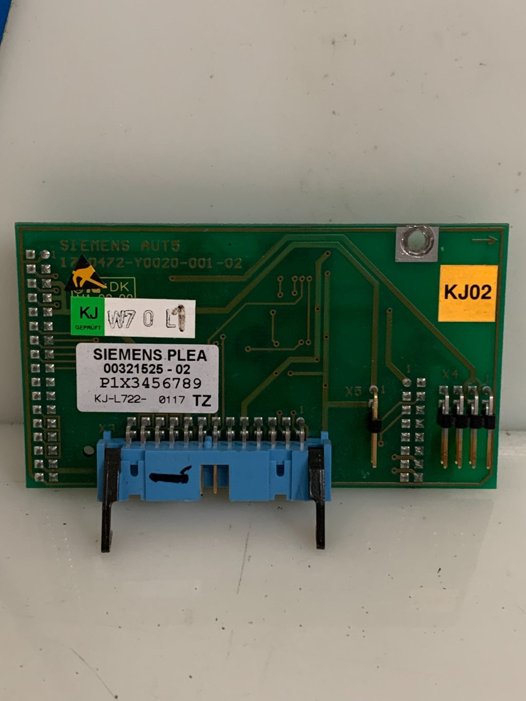 SIEMENS CONTROL CARD 00321525-02