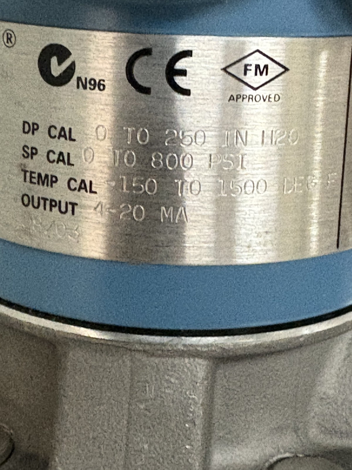 EMERSON ROSEMOUNT SMART FAMILY FLOWMETER 3095 MA2CA0010AA10N0BS304 W/MODULE3